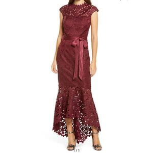 Chi chi London high low maroon dress